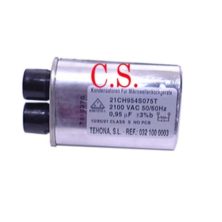 CONDENSADOR MICROONDAS 0,95 UF 2100V