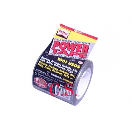 FITA ADESIVA POWER TAPE 50X5M CINZ.
