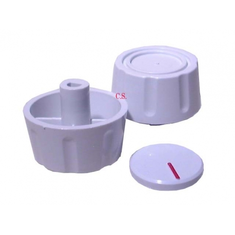 BOTAO P/ FOGAO FURO 6 mm INTERMEDIO ( BRANCO) UNIVERSAL
