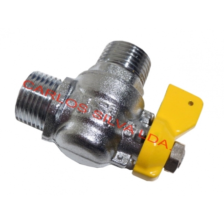 TORNEIRA P/ GAS 1/2 M - 1/2 M UNIVERSAL 90º