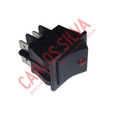 INTERRUPTOR PRESSAO PRETO C/ SIN.V.22X30