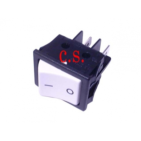 INTERRUPTOR SIMPLES 22X30 4C (TECLA BRANCA 0-I )