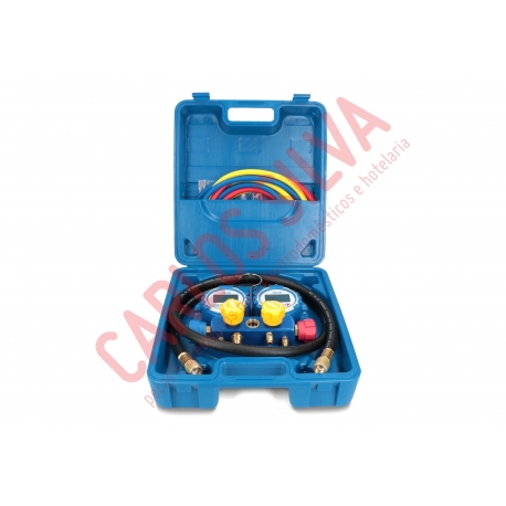 CONJ. MANOMETROS DIGITAIS 4 VIAS R22-R32-134A-404A-407C