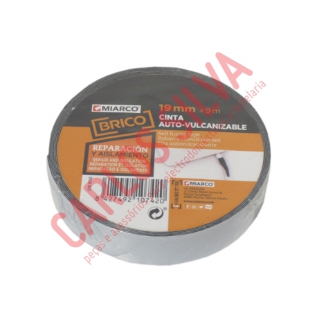 FITA AUTO-VULCANIZAVEL PRETA 19mm.x 9 mt.