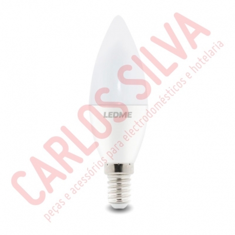 LAMPADA DE LED 6W 30W. 230V. C37 E14 (500 LUMEN / 6000K)