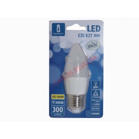 LAMPADA DE LED 4W 30W. 230V. E27 (240 LUMEN 3000K)