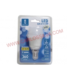 LAMPADA DE LED 5W 35W. 230V. E14 (350 LUMEN 3000K)