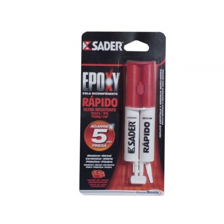 COLA EPOXY RAPIDO MULTIMATERIAIS ( SERINGA 25 ML. )