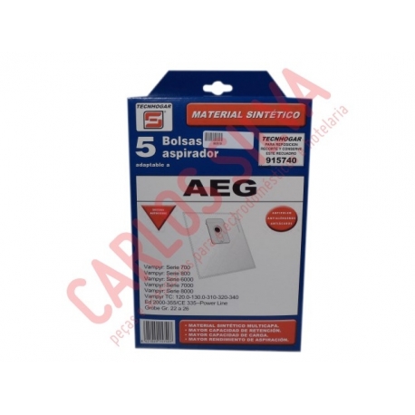 SACOS ASPIRADOR AEG (MICROFIBRA)
