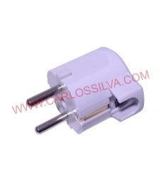 FICHA MACHO 6177 C/ TERRA SAÍDA LATERAL 10/16A - 250V