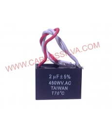 CONDENSADOR C/ 3 FIOS 2 mf