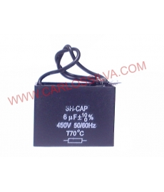 CONDENSADOR C/ 2 FIOS 6 mf
