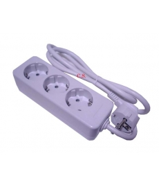 EXTENSAO 1,5 MT. C/ TOMADA TRIPLA SCHUKO