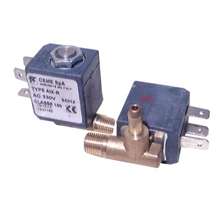 ELECTROVALVULA MAQ. VAPOR 4W-1/8 MACHO 90º DRT.