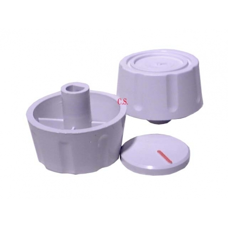 BOTAO P/ FOGAO FURO 8 mm INTERMEDIO ( BRANCO) UNIVERSAL