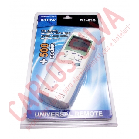TELECOMANDO P/ AR CONDIC. KT 518 UNIVERSAL