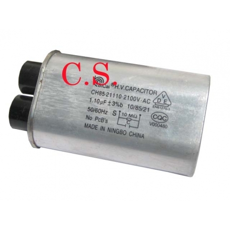 CONDENSADOR MICROONDAS 1,10 UF 2100V