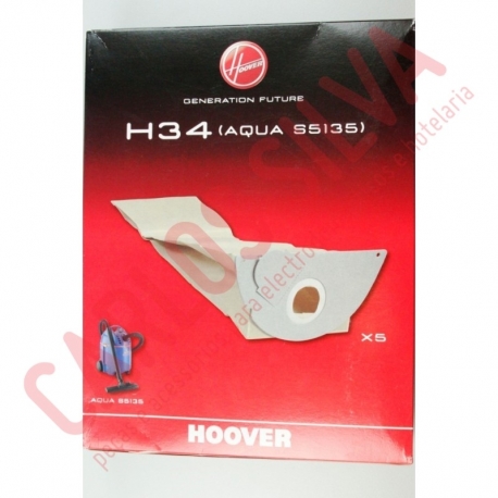 SACOS PAPEL HOOVER AQUA25 (5 UNID.) (H34)