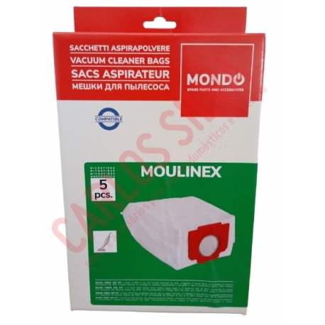 SACOS ASPIRADOR MOULINEX ( 5 SACOS )