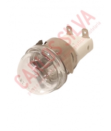 CASQUILHO C/ VIDRO P/ LAMPADA DE FORNO E14