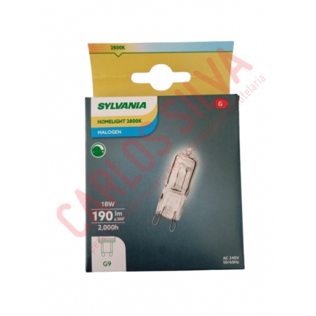 LAMPADA HALOGENIO G9 18W.-230V.