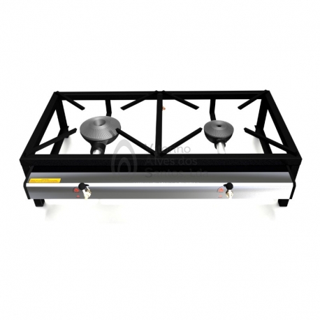 TREMPE DUPLA 80X40 ( 2 QUEIMADORES 100/135)